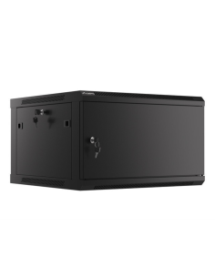 Lanberg WF01-6606-00B armario rack 6U Bastidor de pared Negro