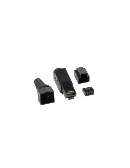 Lanberg PLU-6000TL conector RJ-45 Negro