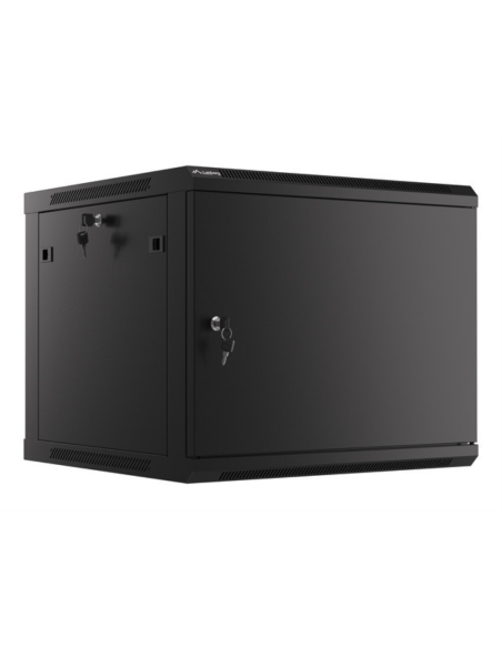 Lanberg WF01-6609-00B armario rack 9U Bastidor de pared Negro