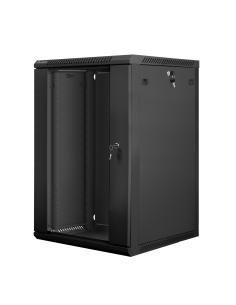 Lanberg WF01-6618-10B armario rack 18U Bastidor de pared Negro