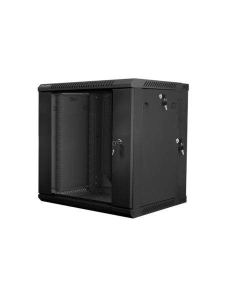Lanberg WF02-6612-10B armario rack 12U Bastidor de pared Negro