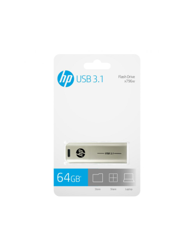 HP x796w unidad flash USB 64 GB USB tipo A 3.2 Gen 1 (3.1 Gen 1) Plata
