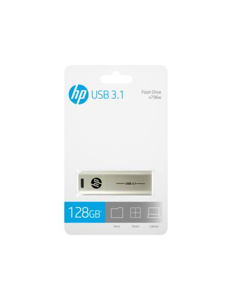 HP x796w unidad flash USB 128 GB USB tipo A 3.2 Gen 1 (3.1 Gen 1) Plata