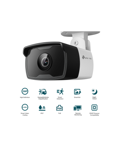 TP-Link VIGI C320I Bombilla Cámara de seguridad IP Exterior 1920 x 1080 Pixeles Techo/Pared/Poste