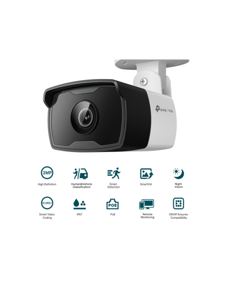 TP-Link VIGI C320I Bombilla Cámara de seguridad IP Exterior 1920 x 1080 Pixeles Techo/Pared/Poste