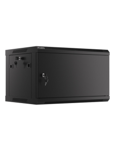 Lanberg WF01-6406-00B armario rack 6U Bastidor de pared Negro