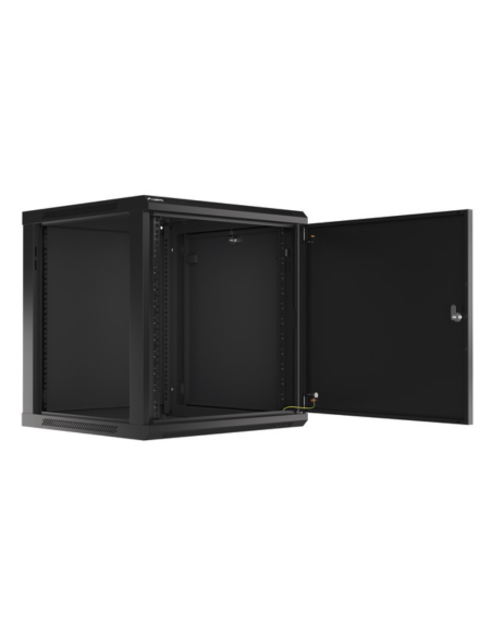 Lanberg WF01-6612-00B armario rack 12U Bastidor de pared Negro