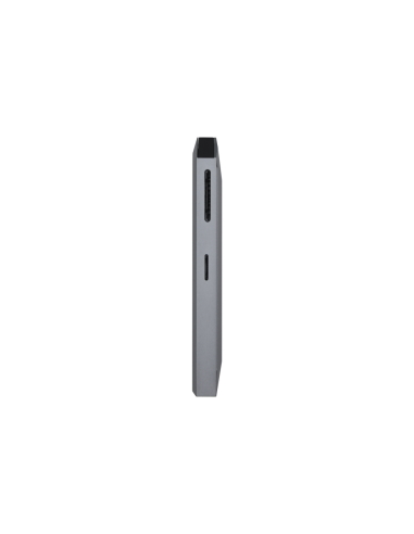 AISENS USB-C dock 8 en 1, USB-C a 1xHDMI, 1xRJ45, 3xUSB, 1xPD, 1xSD, 1xMicroSD, Gris, 15 cm