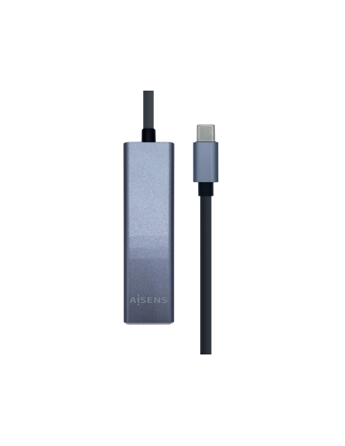 AISENS A109-0396 hub de interfaz USB 3.2 Gen 1 (3.1 Gen 1) Type-C Gris