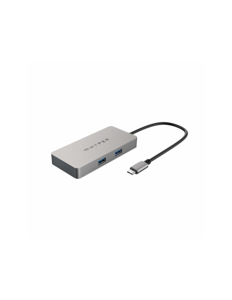 HYPER HDMB2 hub de interfaz USB 3.2 Gen 1 (3.1 Gen 1) Type-C 5000 Mbit/s Acero inoxidable