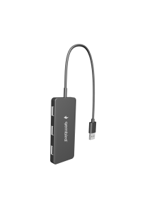 Gembird UHB-U2P4-04 hub de interfaz USB 2.0 480 Mbit/s Negro