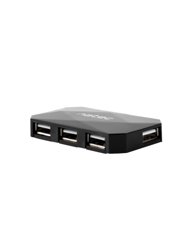 NATEC NHU-0647 hub de interfaz USB 2.0 480 Mbit/s Negro
