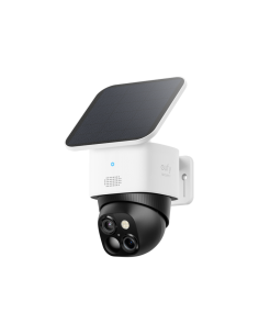 Eufy SoloCam S340, cámara solar de seguridad, cámara exterior inalámbrica, vigilancia de 360°, sin puntos ciegos, Wi - Fi 2,4 GH
