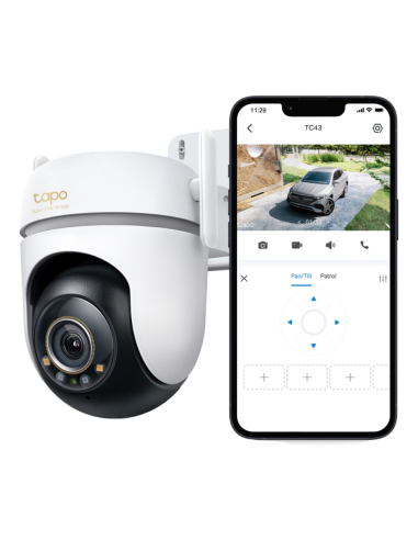 TP-Link Tapo TC43(EU) V2 Esférico Cámara de seguridad IP Interior y exterior 2880 x 1620 Pixeles Techo/Pared/Poste