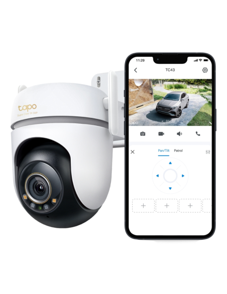 TP-Link Tapo TC43(EU) V2 Esférico Cámara de seguridad IP Interior y exterior 2880 x 1620 Pixeles Techo/Pared/Poste