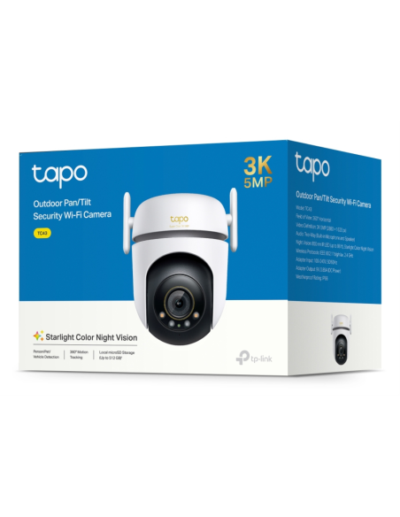 TP-Link Tapo TC43(EU) V2 Esférico Cámara de seguridad IP Interior y exterior 2880 x 1620 Pixeles Techo/Pared/Poste