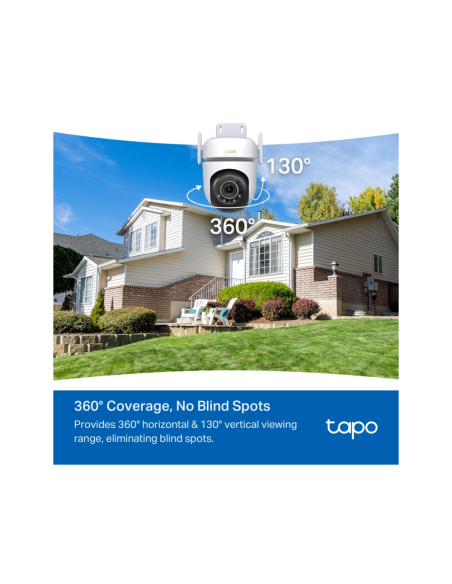 TP-Link Tapo TC43(EU) V2 Esférico Cámara de seguridad IP Interior y exterior 2880 x 1620 Pixeles Techo/Pared/Poste