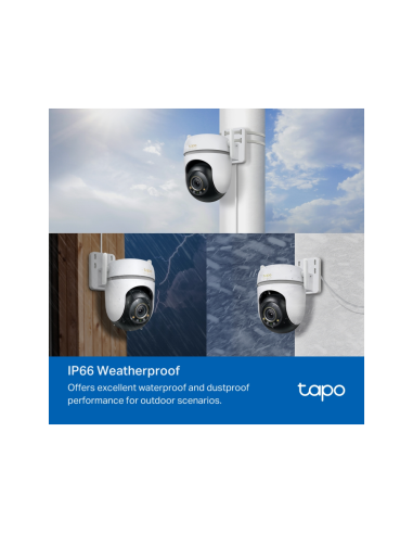 TP-Link Tapo TC43(EU) V2 Esférico Cámara de seguridad IP Interior y exterior 2880 x 1620 Pixeles Techo/Pared/Poste