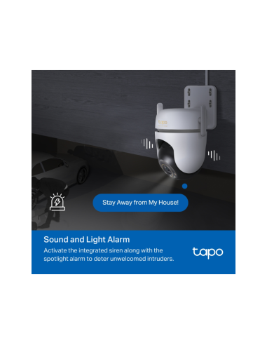 TP-Link Tapo TC43(EU) V2 Esférico Cámara de seguridad IP Interior y exterior 2880 x 1620 Pixeles Techo/Pared/Poste