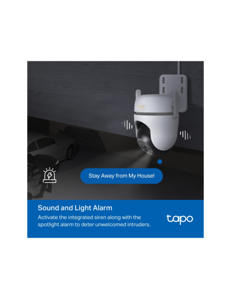 TP-Link Tapo TC43(EU) V2 Esférico Cámara de seguridad IP Interior y exterior 2880 x 1620 Pixeles Techo/Pared/Poste