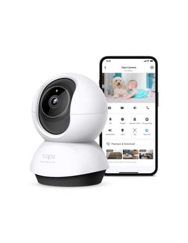 TP-Link Tapo TC74 cámara de vigilancia Bombilla Cámara de seguridad IP Interior 2880 x 1620 Pixeles Techo/Escritorio