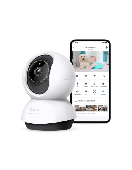 TP-Link Tapo TC74 cámara de vigilancia Bombilla Cámara de seguridad IP Interior 2880 x 1620 Pixeles Techo/Escritorio