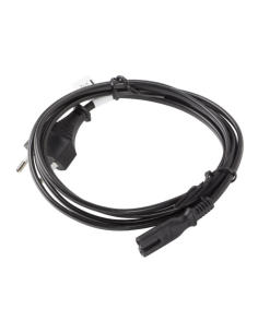 Lanberg CA-C7CA-11CC-0030-BK cable de transmisión Negro 3 m CEE7/16 C7 acoplador