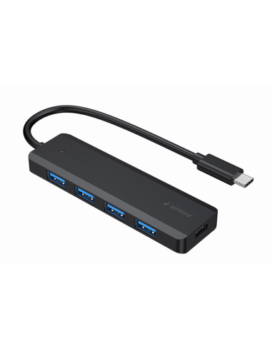 Gembird UHB-CM-U3P4P-01 hub de interfaz USB 3.2 Gen 1 (3.1 Gen 1) Type-C Negro