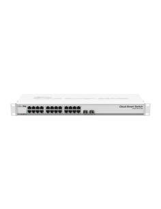 Mikrotik CSS326-24G-2S+RM switch Gestionado Gigabit Ethernet (10/100/1000) Energía sobre Ethernet (PoE) 1U Blanco
