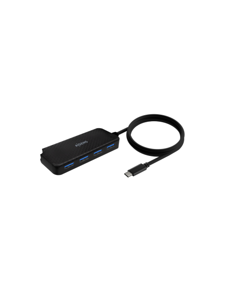 AISENS Hub USB 3.1 USB-C, USB-C/M-4x Tipo A/H, Negro, 60cm