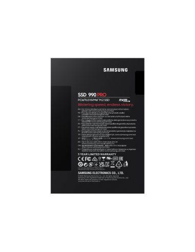Samsung 990 PRO 1 TB M.2 PCI Express 4.0 NVMe V-NAND MLC