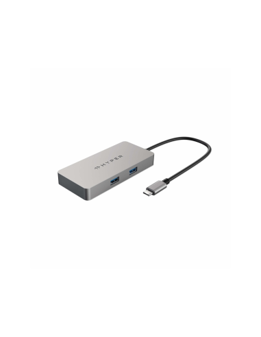 HYPER HDMB2 hub de interfaz USB 3.2 Gen 1 (3.1 Gen 1) Type-C 5000 Mbit/s Acero inoxidable