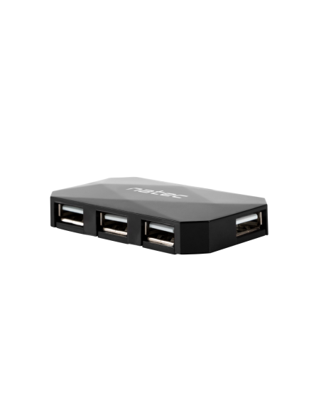 NATEC NHU-0647 hub de interfaz USB 2.0 480 Mbit/s Negro