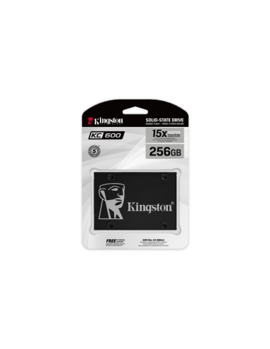 Kingston Technology Disco SSD KC600 SATA3 2,5" de 256 G