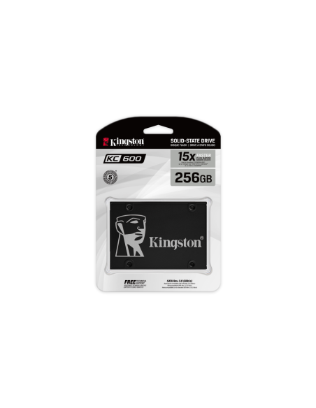 Kingston Technology Disco SSD KC600 SATA3 2,5" de 256 G