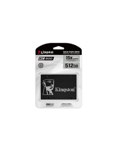 Kingston Technology Disco SSD KC600 SATA3 2,5" de 512 G