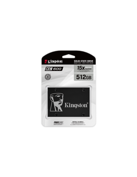 Kingston Technology Disco SSD KC600 SATA3 2,5" de 512 G