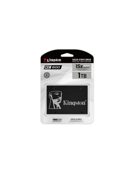 Kingston Technology Disco SSD KC600 SATA3 2,5" de 1024 G