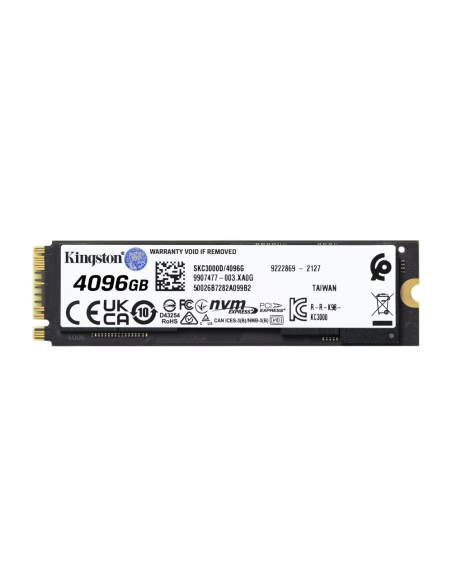 Kingston Technology 4096G KC3000 M.2 2280 NVMe SSD