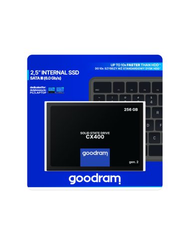 Goodram CX400 gen.2 256 GB 2.5" Serial ATA III 3D TLC NAND