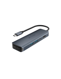 HYPER HD4003GL USB 3.2 Gen 1 (3.1 Gen 1) Type-C 10000 Mbit/s Azul, Gris