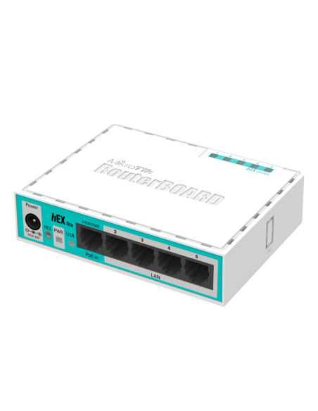 Mikrotik hEX lite router Blanco