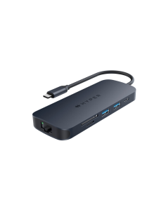 HYPER HD4004GL hub de interfaz USB 3.2 Gen 1 (3.1 Gen 1) Type-C 10000 Mbit/s Azul, Gris