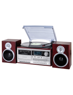 Trevi TT 1072 DAB Tocadiscos de tracción directa Madera Semiautomático 2