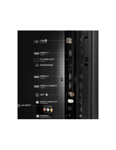 Hisense 50E77NQ 127 cm (50") 4K Ultra HD Smart TV Wifi Negro 350 cd / m²