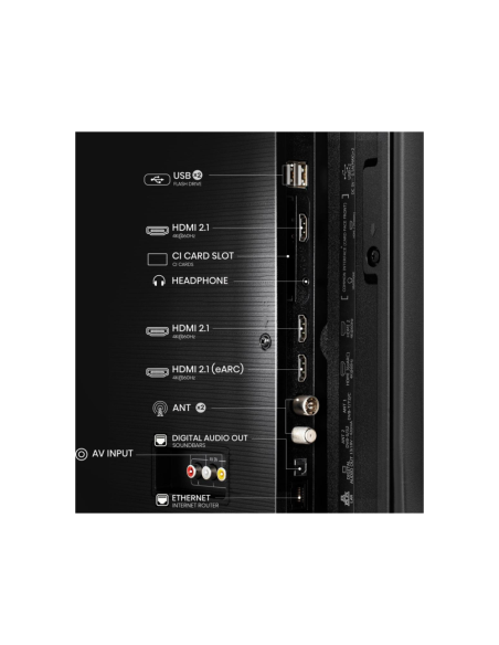 Hisense 50E77NQ 127 cm (50") 4K Ultra HD Smart TV Wifi Negro 350 cd / m²