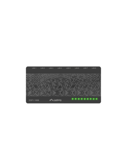 Lanberg DSP1-1008 switch No administrado Gigabit Ethernet (10/100/1000) Negro, Gris