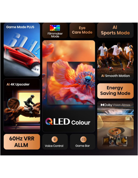 Hisense 65E77Q 165,1 cm (65") 4K Ultra HD Smart TV Wifi Negro