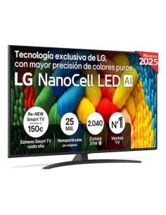 LG NanoCell AI 55NANO81A6A 139,7 cm (55") 4K Ultra HD Smart TV Wifi Negro