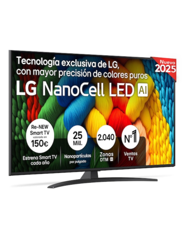 LG NanoCell AI 55NANO81A6A 139,7 cm (55") 4K Ultra HD Smart TV Wifi Negro